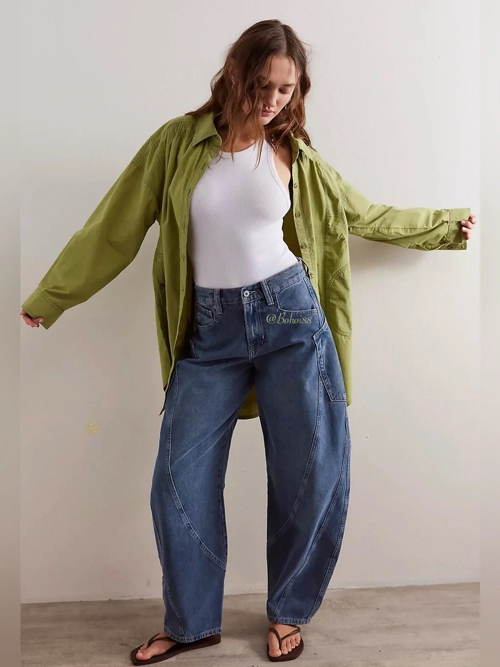 NWT Free People We The Free Garden State Shirt Oversized Shacket
